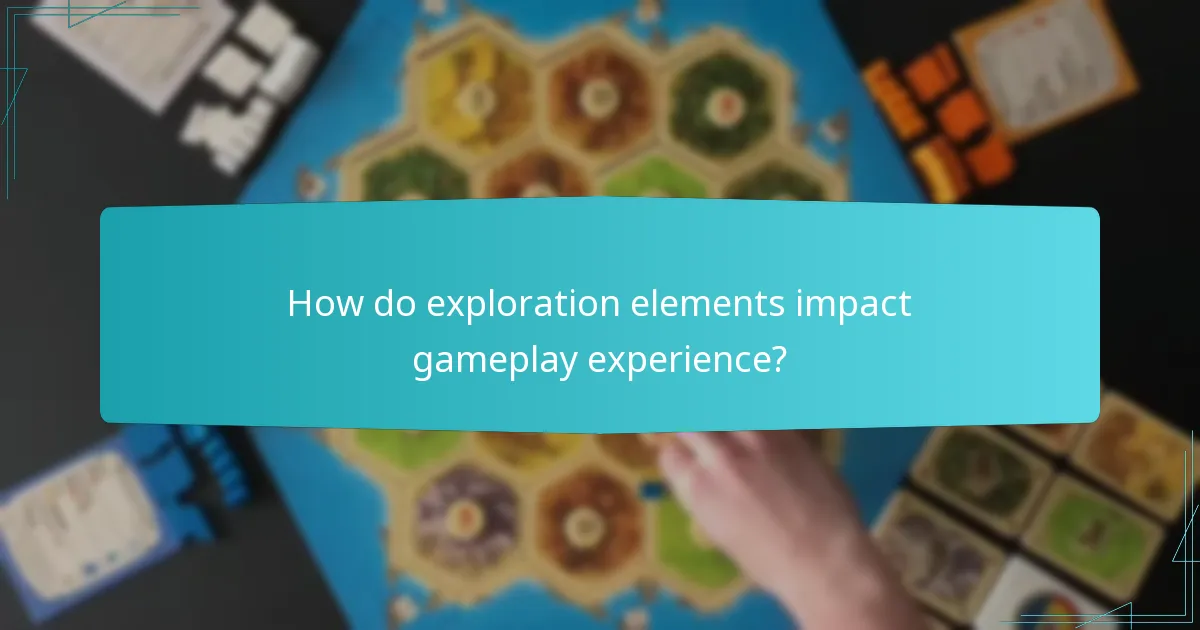 How do exploration elements impact gameplay experience?